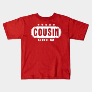 Cousin Crew Matching Family Holiday Text White Kids T-Shirt